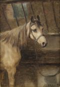 Adam, Emil:  Pferd im Stall