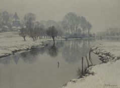 Clarenbach, Max:  Winter bei Wittlaer
