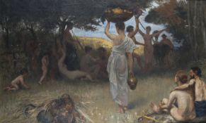 Carrien?, Maler um 1900 : Faune und Nymphen