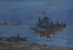 Kudrajawzew, Boris Sergewitsch:  Nacht auf dem Fluss