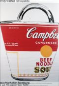 Warhol, Nach Andy: Ausstellungsplakat Campbell`s Soup zur Ausstellung Deichtorhallen Hamburg 1993