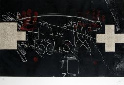 Tapies, Antoni:  Mains et croix