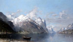 Rasmussen, Georg Anton:  Am Norwegischen Fjord