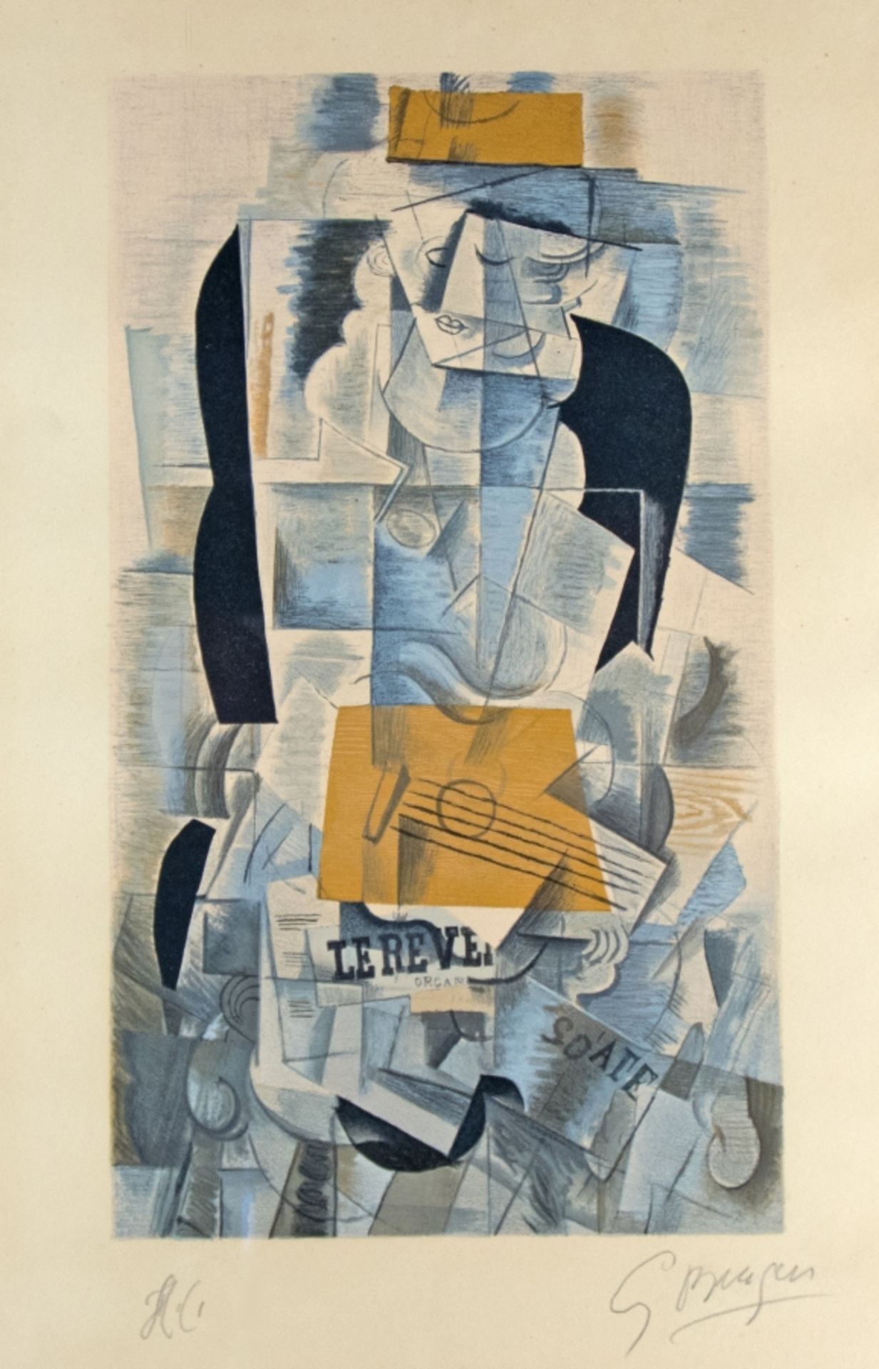 Braque, Georges:  Composition cubiste