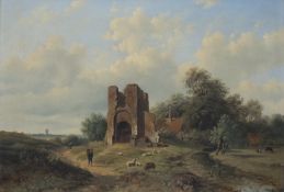 Niederlande, 19. Jh.:  An der Ruine