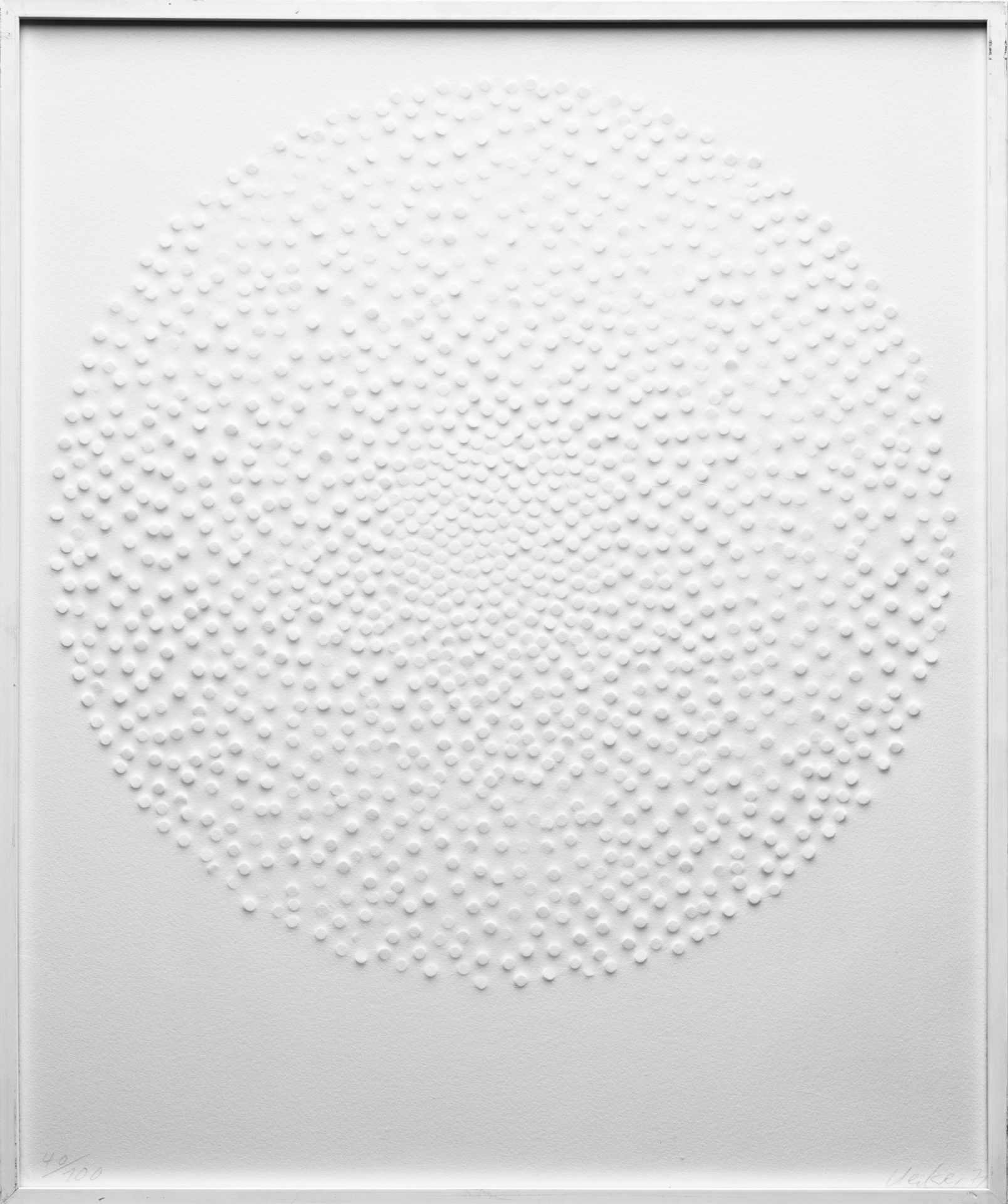 Günther Uecker*, Volumen, Embossed Printing