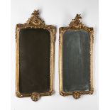 2 Gilded Rococo Wall Mirrors