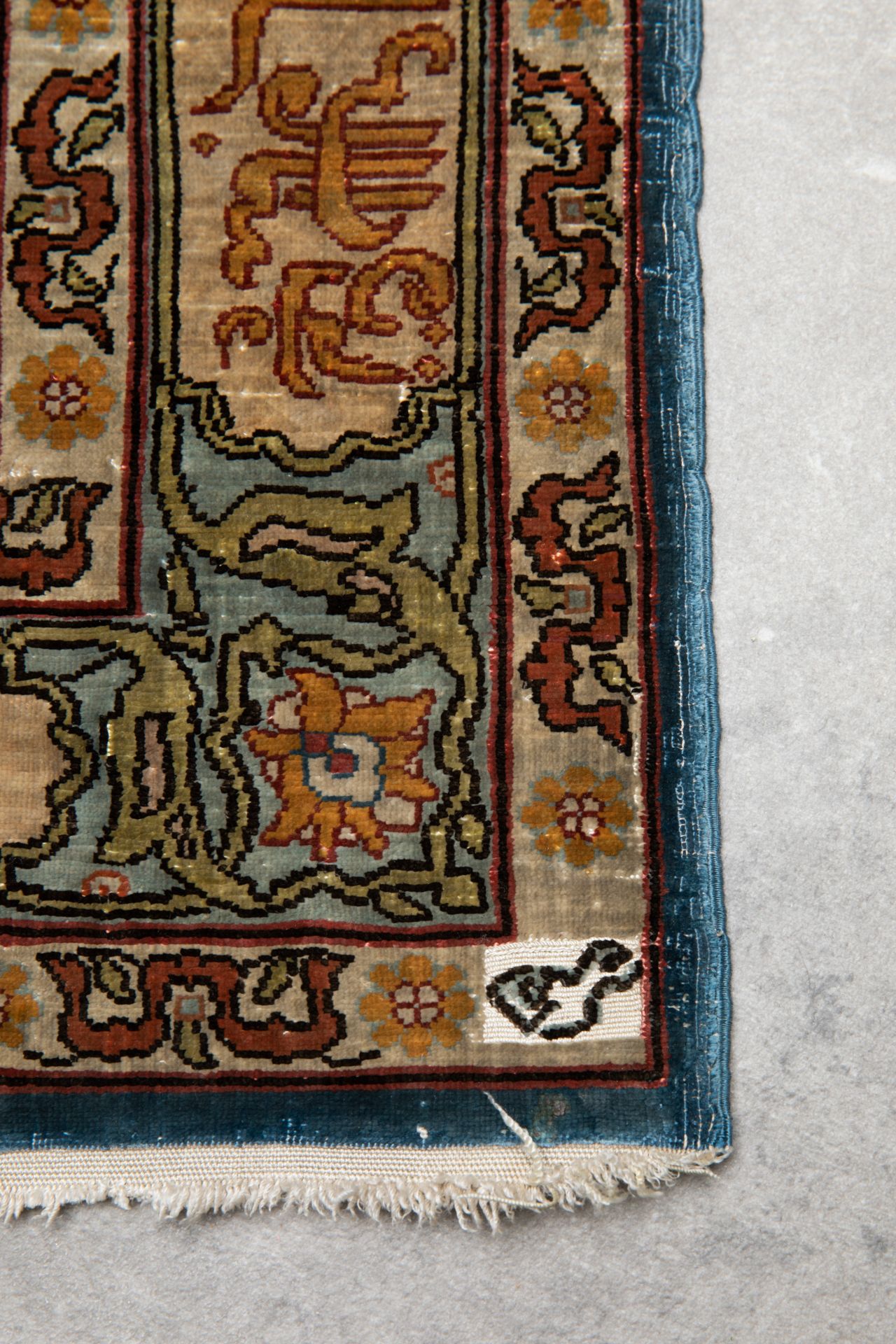 Hereke Silk carpet - Image 3 of 3