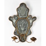 Venetian Mirror with candlesticks