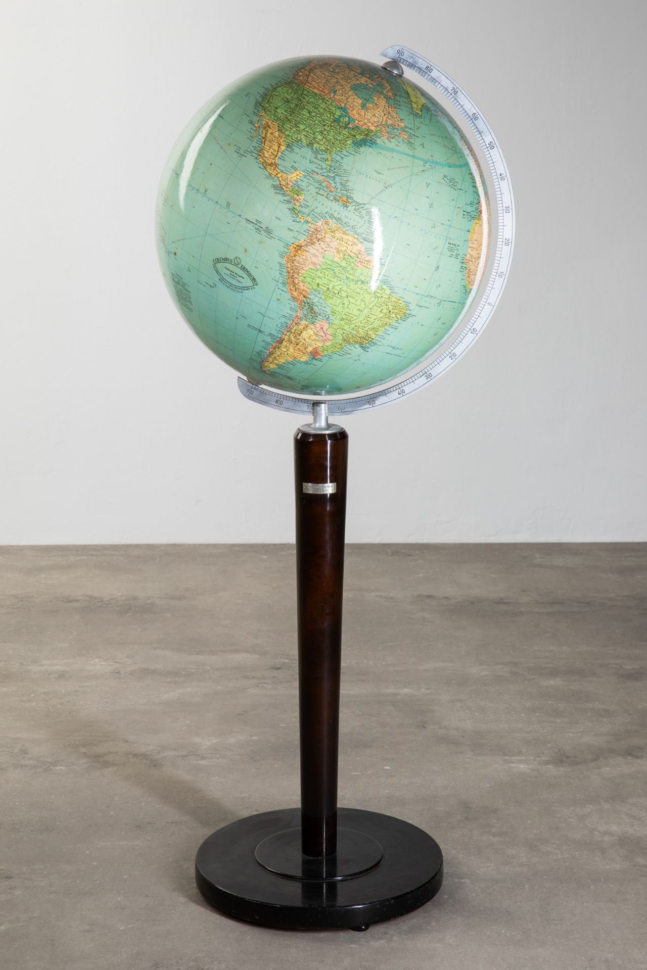 Large Columbus Oestergaard earth globe XXL