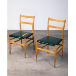 Gio Ponti Cassina 2 Chairs Leggera limited for 'De Bijenkorf' Eindhoven