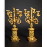 2 french Empire candelabras Bronze
