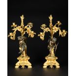 2 Henri Picard Candelabras, Bronze