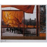 Christo*, The Gates, Lithography, fabric sample and 2 brochures
