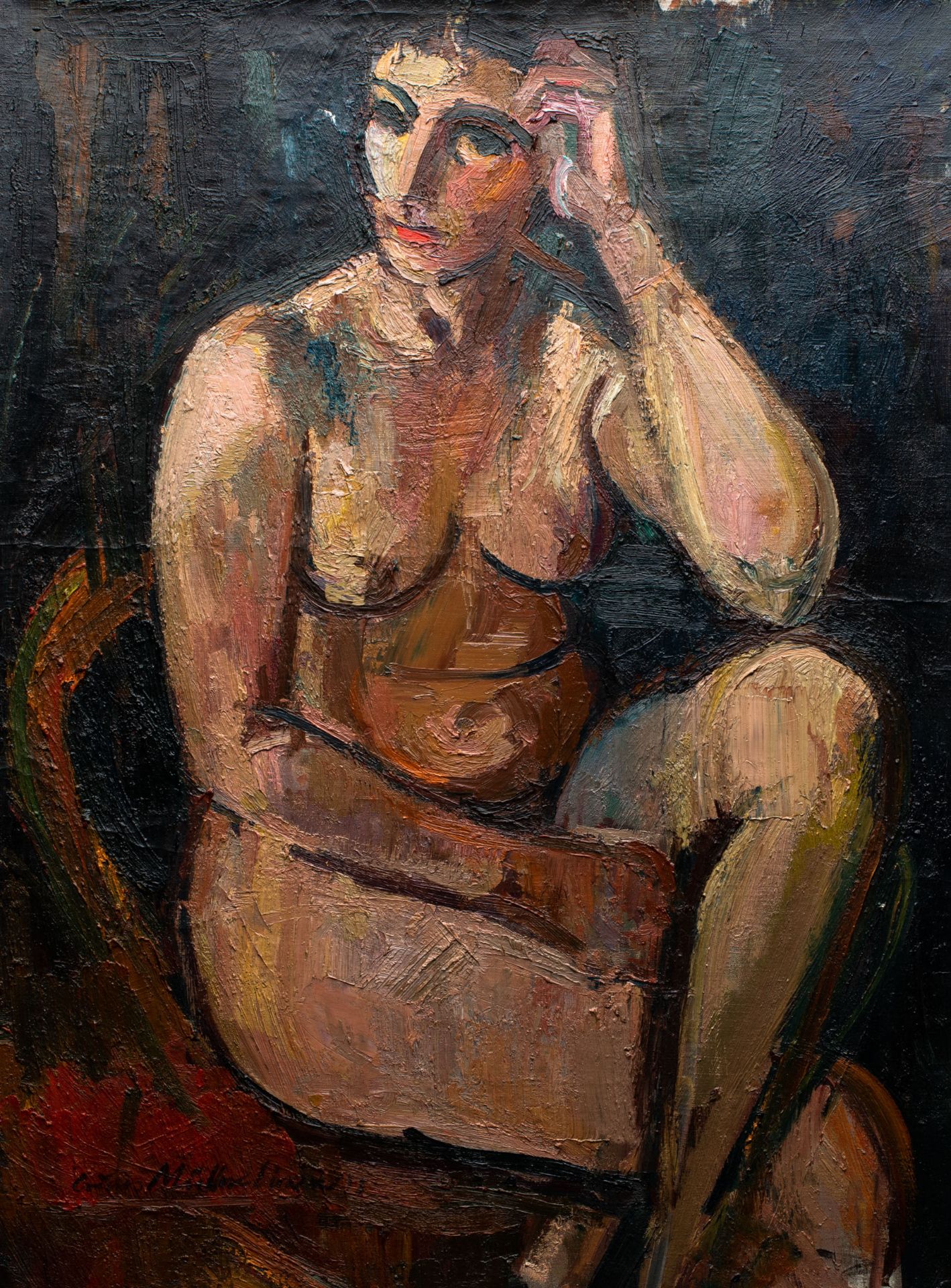 Bruno Müller-Linow, female nude