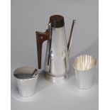 Herta & Friedrich Gebhart, Silver Mochapot and 2 vessels