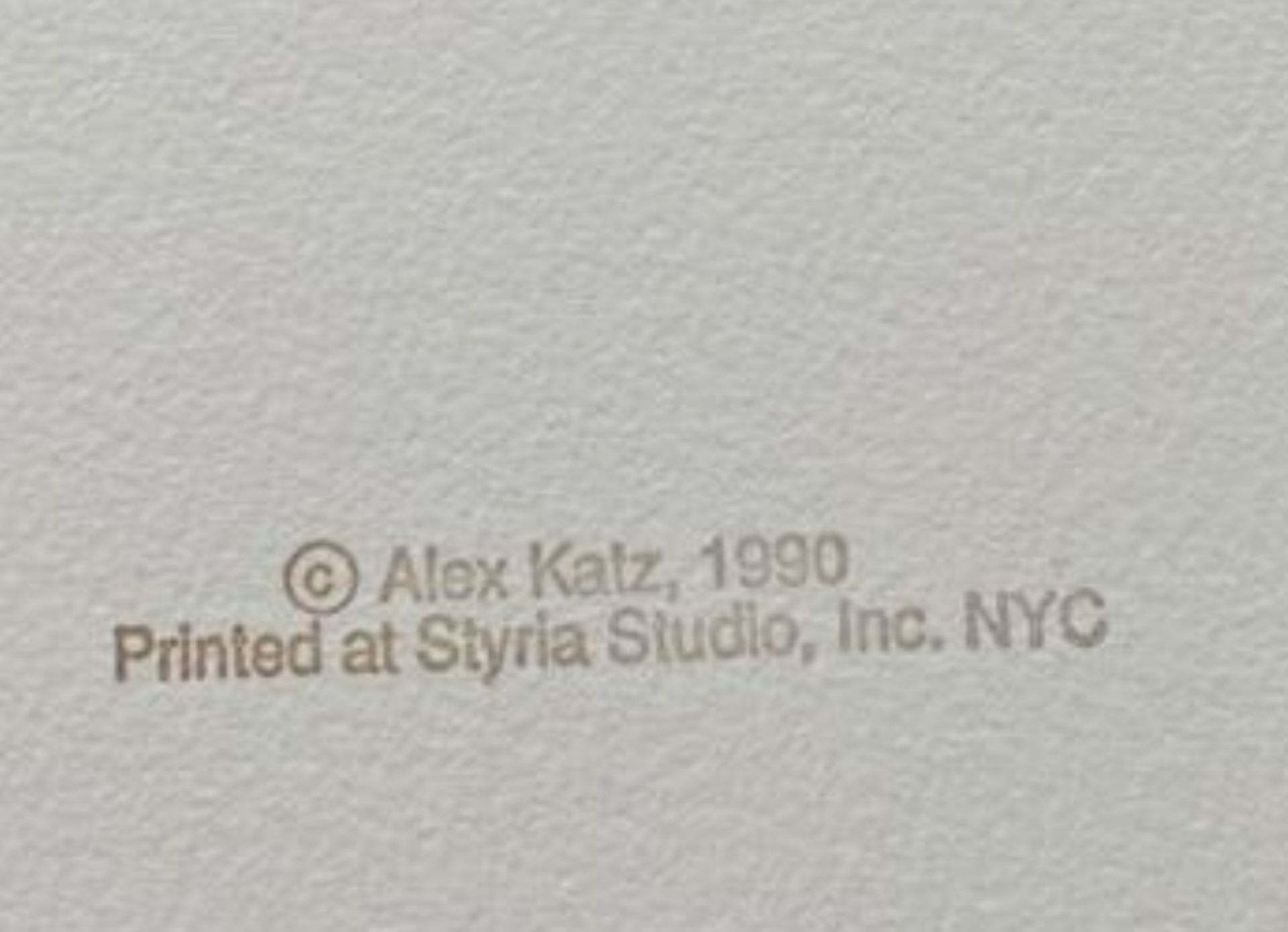 Alex Katz*, Gray Ribbon, from Ada and Alex Portfolio - Bild 4 aus 4