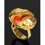 Herta & Friedrich Gebhart, Ring 18K Gold Opal
