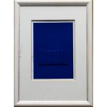 Agostino Bonalumi*, multiple, blue, framed, 38/100