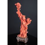 Chinese Coral carved sculpture