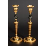 2 Empire candlesticks in egyptian style
