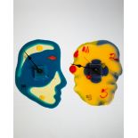 Gaetano Pesce, 2 Fish Design Wallclocks