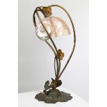 Art Nouveau Table lamp with Nautilus