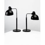 Christian Dell, Kaiser, 2 Table Lamps Idell 6606