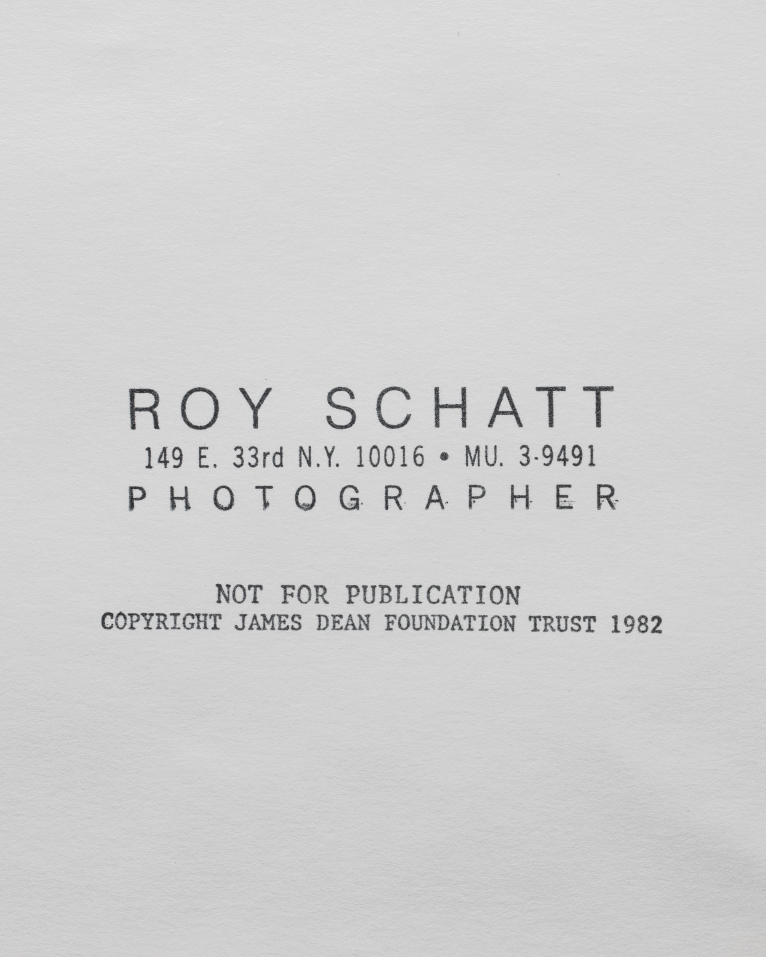 Roy Schatt, James Dean (from the Torn Sweater series), Ltd. Edition 8/65 - Bild 4 aus 4