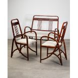 Thonet, Bench No. 511 and 2 Fauteuils No. 511