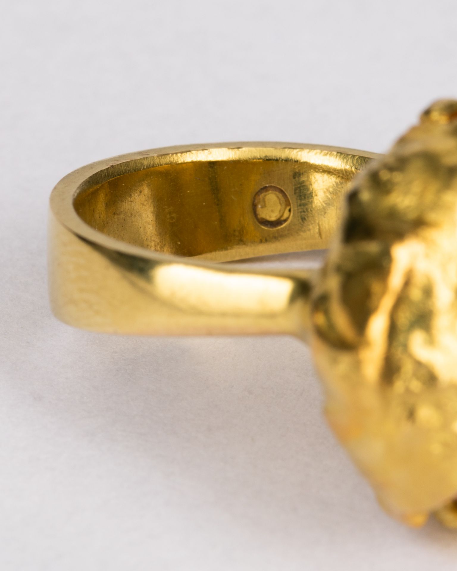 Herta & Friedrich Gebhart, Ring 18K Gold Opal - Image 3 of 3