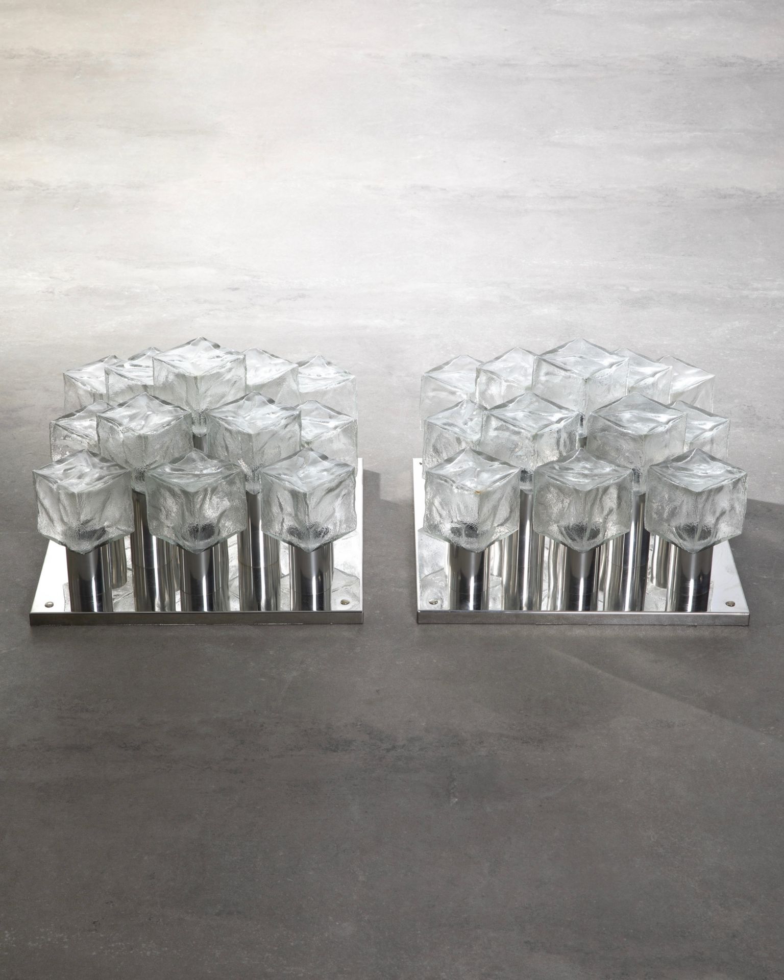 Kalmar Franken, 2 large Ice Cube Ceilling Lamps - Image 2 of 3