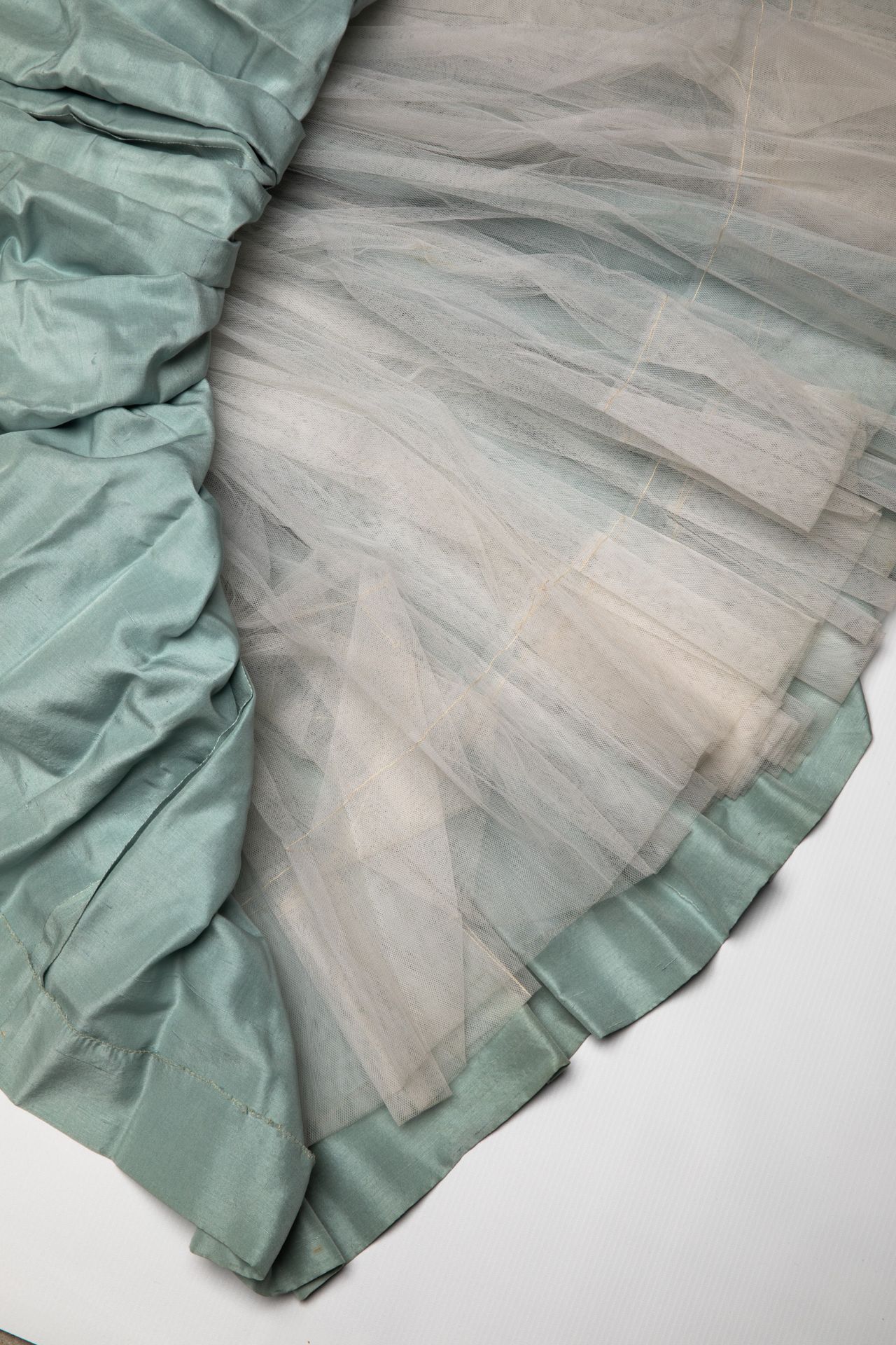 Christian Dior, duckegg blue two piece afternoon ensemble, 1956/57 - Image 7 of 8