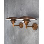 P. Henningsen L. Poulsen 2 exterieur Wall Lamps PH 4,5/3