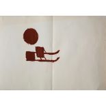 Joseph Beuys*, Der Sonnenschlitten 1984 Sample print / misprint