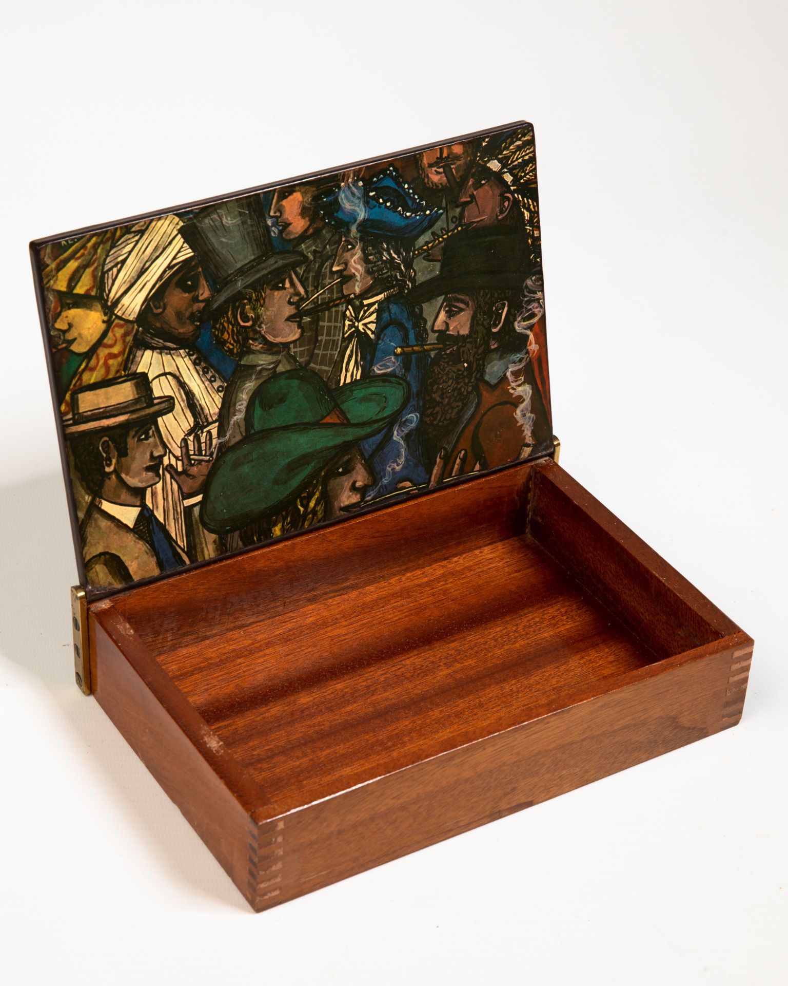 Piero Fornasetti, Wooden Box / Cigar Box - Image 3 of 5