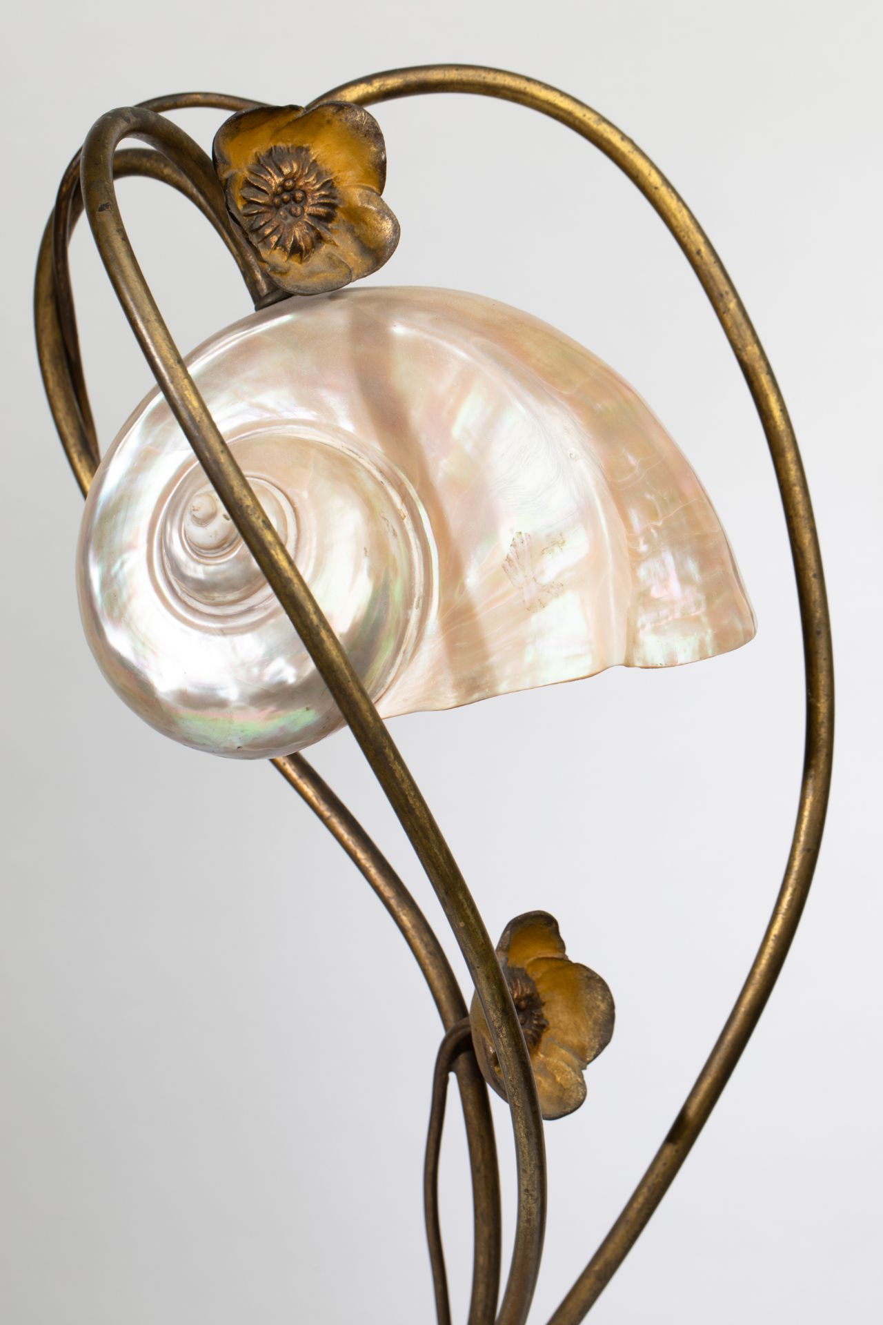 Art Nouveau Table lamp with Nautilus - Bild 2 aus 5