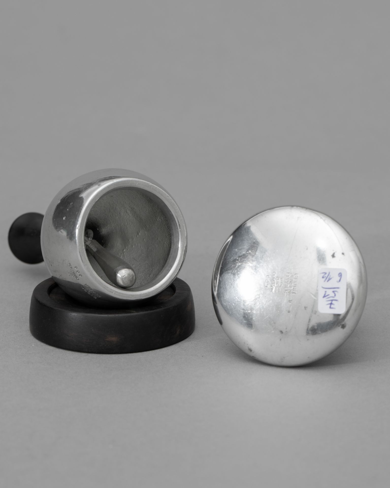 Henning Koppel, Georg Jensen, Paperweight + Bell - Image 2 of 4