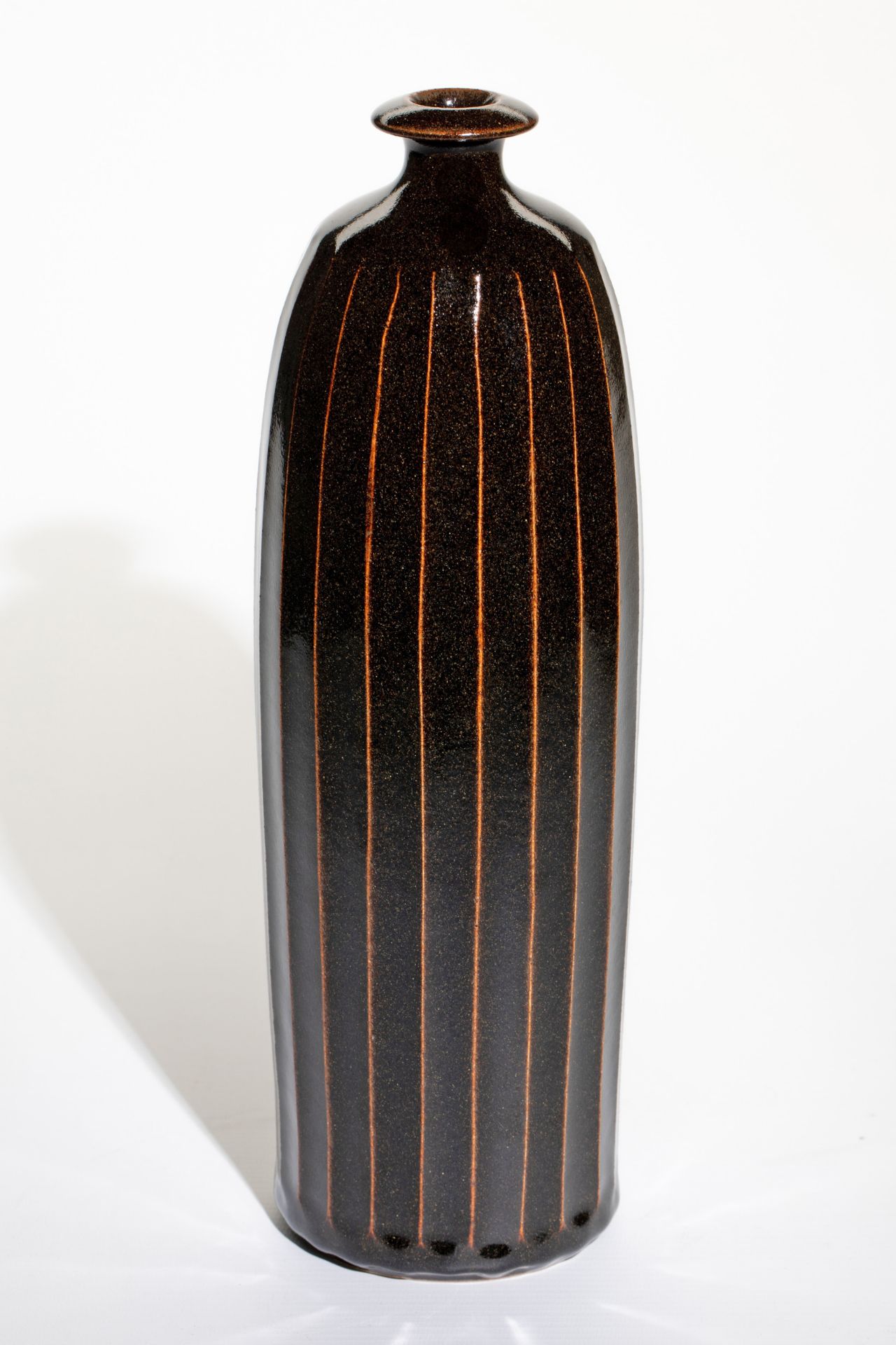 Horst Kerstan, bottle-like Vase Tenmoku