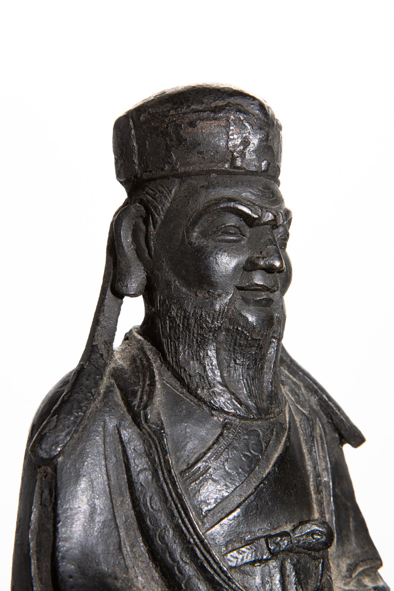 Daoist immortal/ Bronze figure, Qing Dynasty - Image 2 of 5