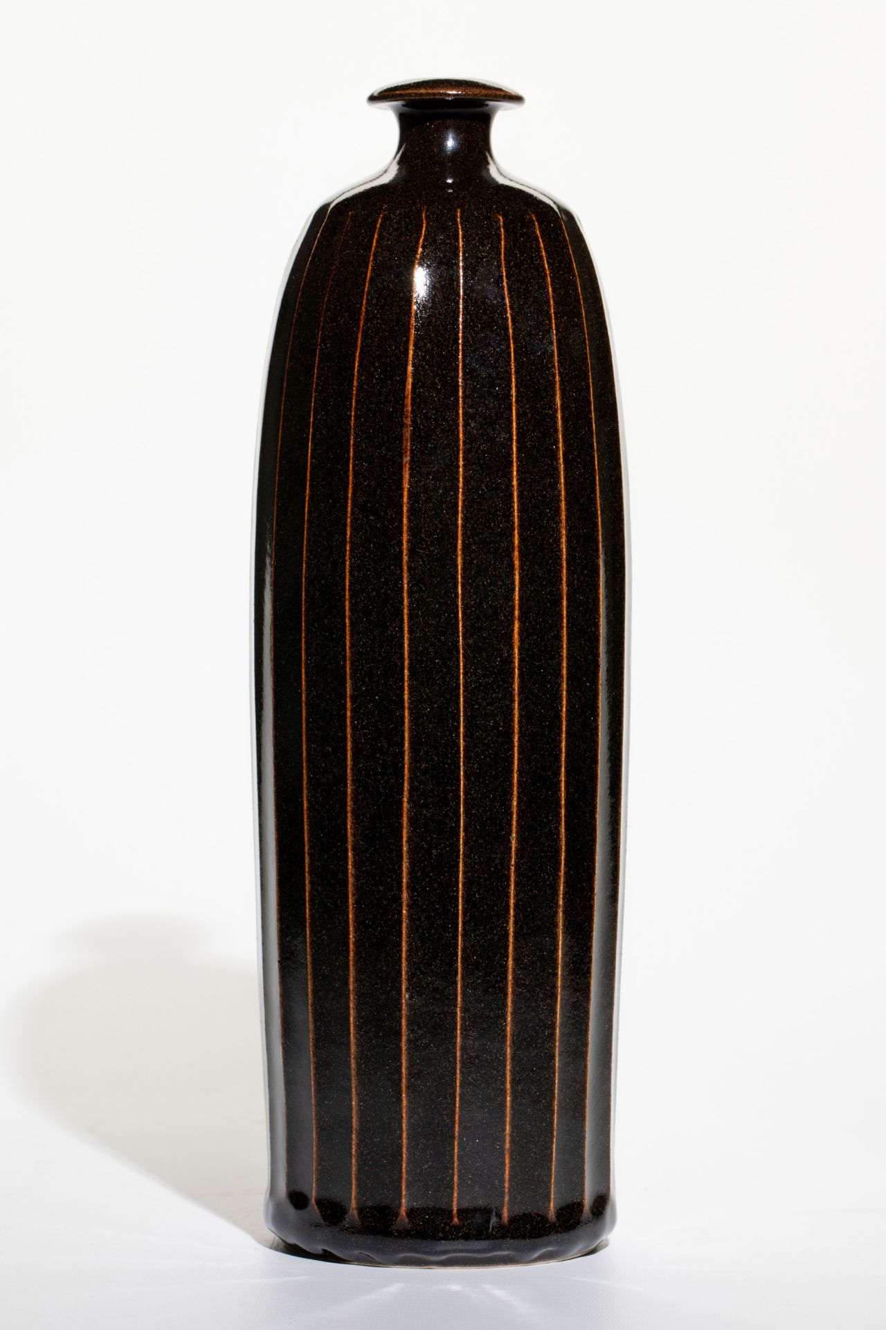 Horst Kerstan, bottle-like Vase Tenmoku - Bild 2 aus 3