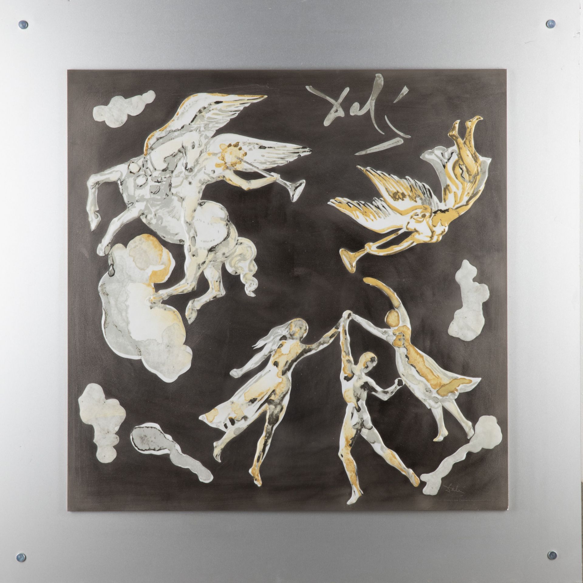 Salvador Dali, Relief plate for Rosenthal (sample) + catalog
