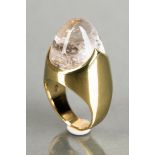 Herta & Friedrich Gebhart, Ring, Gold 14K, Mountain crystal