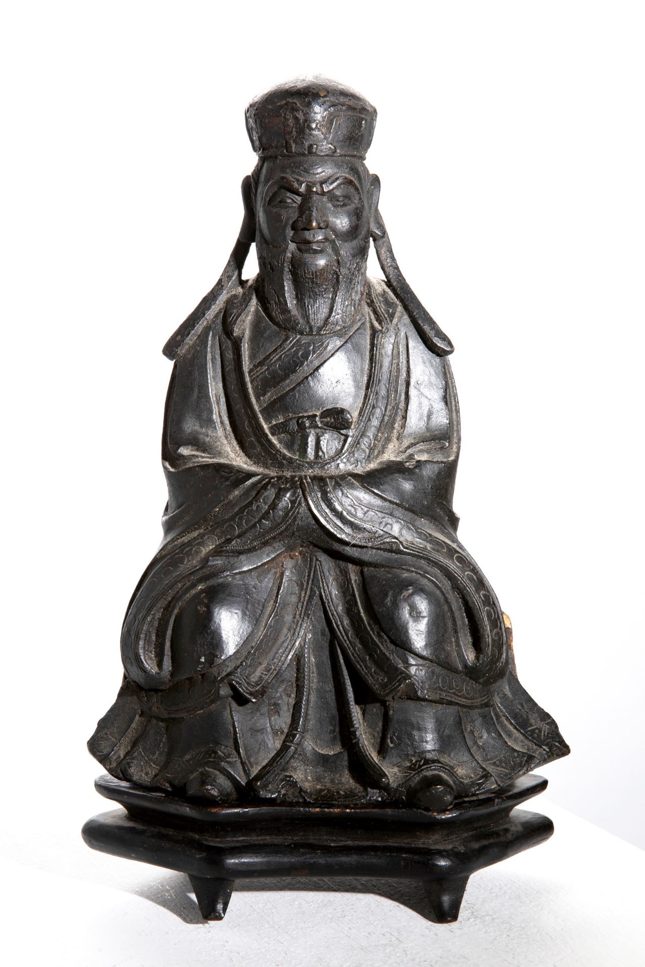 Daoist immortal/ Bronze figure, Qing Dynasty