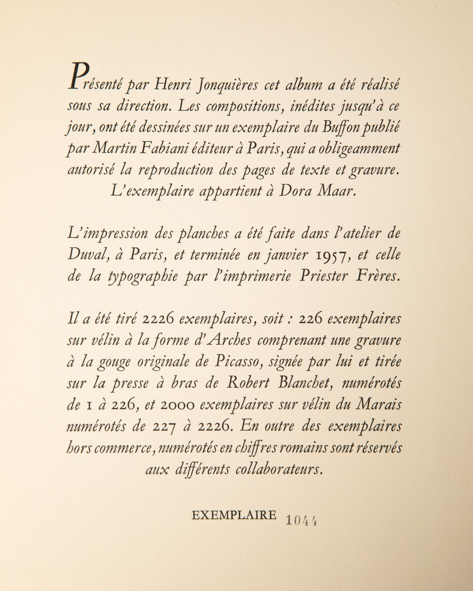 Pablo Picasso, 3 books: Buffon/ Picasso Lithograph Mourlot Vol. II and Vol. IV - Bild 20 aus 20