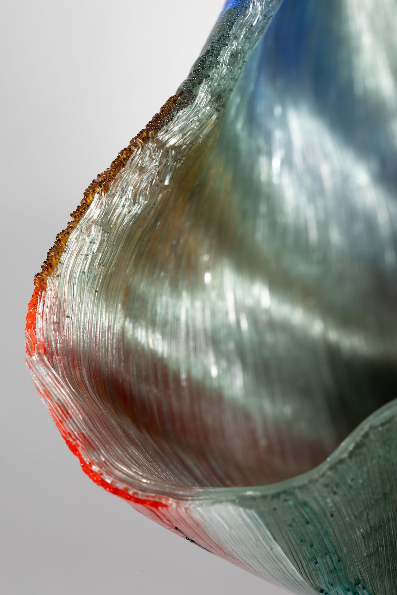 Toots Zynski, impressive sculptural filet de verre bowl - Bild 7 aus 12