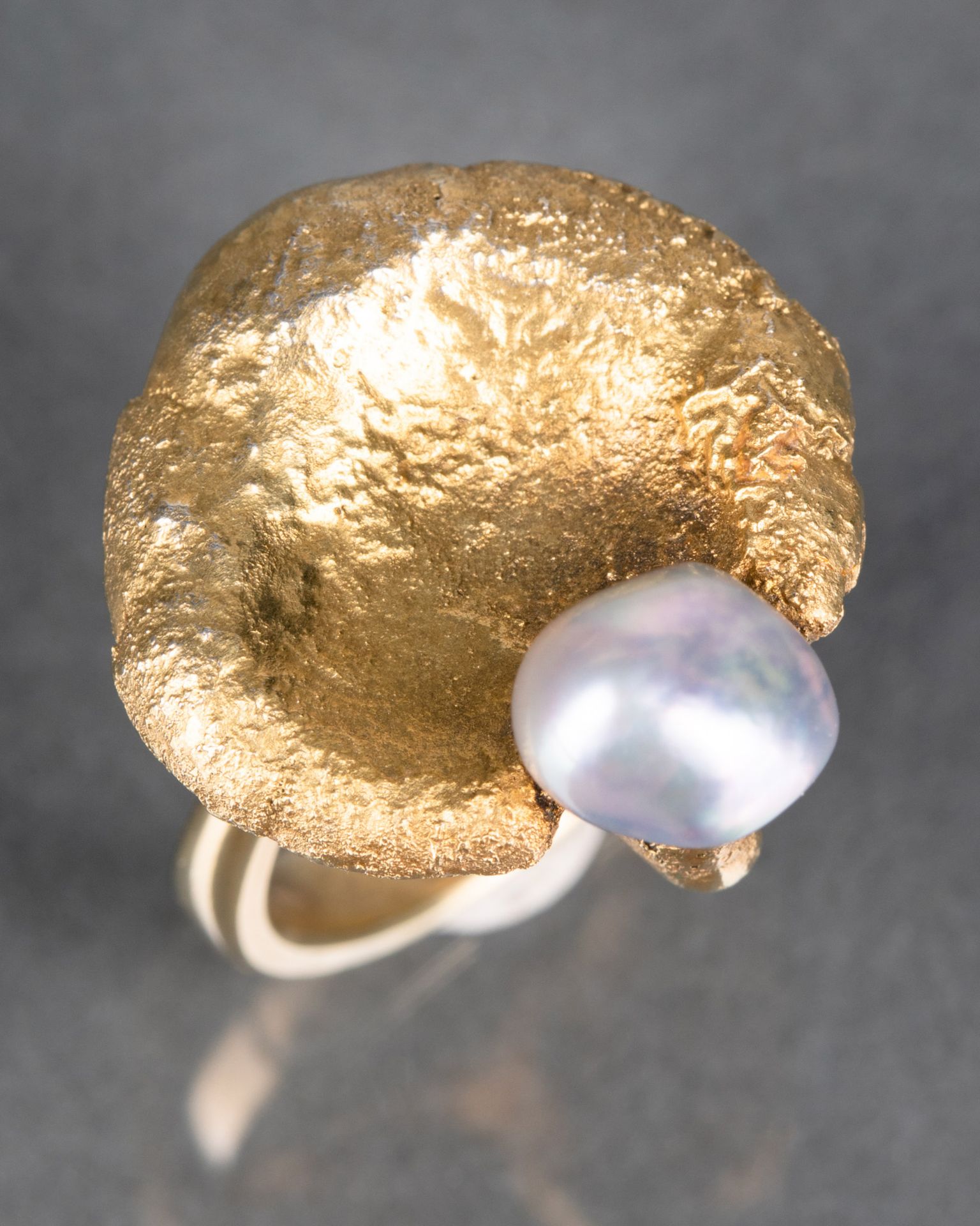 Herta & Friedrich Gebhart, Ring, Gold, Southsea pearl - Bild 2 aus 5