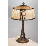 Art Nouveau bronze / brass table lamp