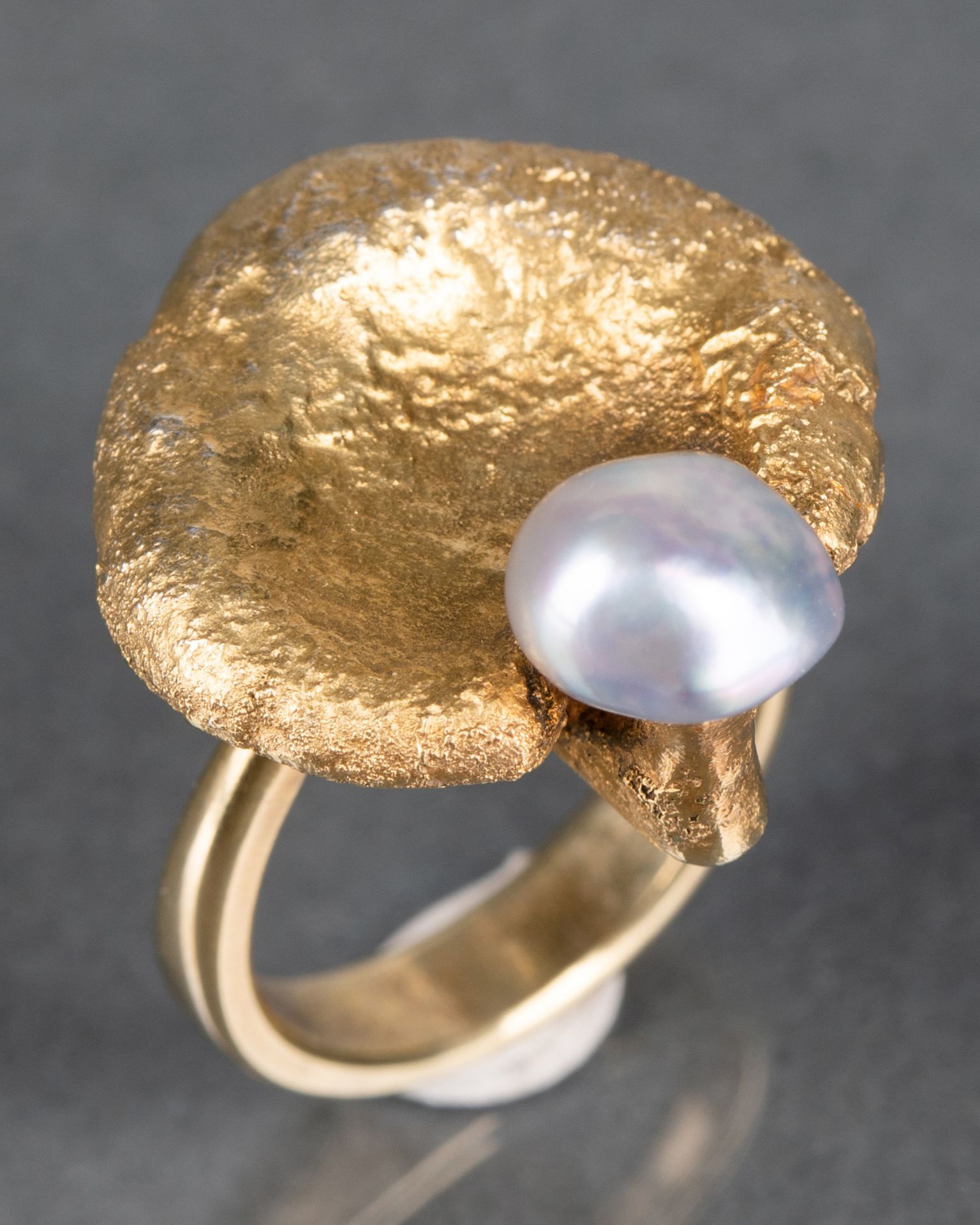 Herta & Friedrich Gebhart, Ring, Gold, Southsea pearl - Bild 3 aus 5