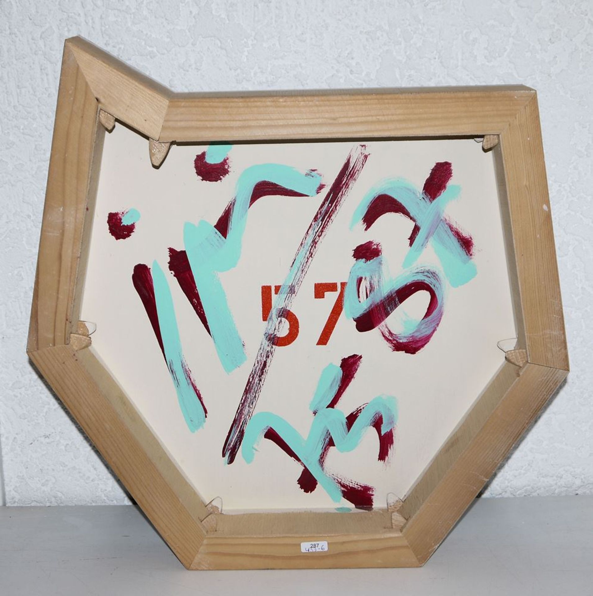 Imi Knoebel, "Siebeneck" ("Heptagon"), Acryl/Holz, 1987 - Bild 3 aus 3